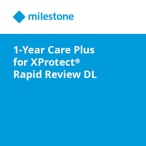 Milestone 1-Year Care Plus for XProtect Rapid REVIEW Device License