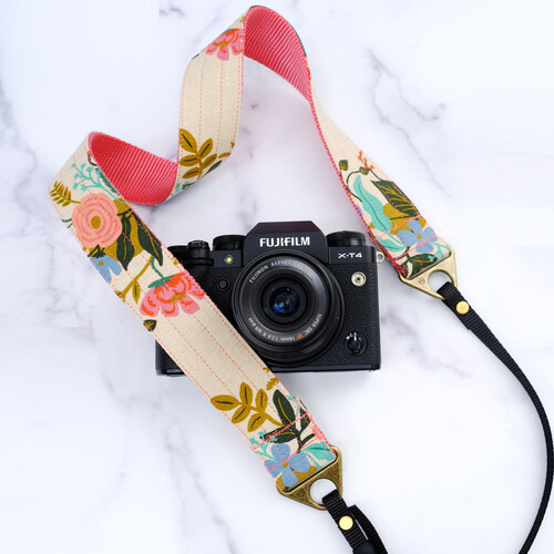 Mimi Green Canvas Camera Strap (Corsage)