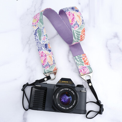 Mimi Green Canvas Camera Strap (Lana)