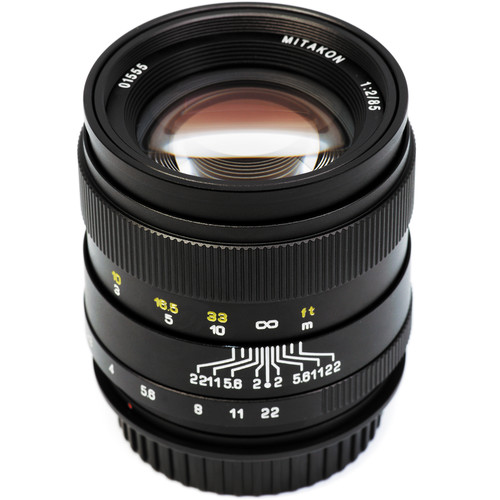 Mitakon Zhongyi 85mm f/2 Lens for Canon EF Mount