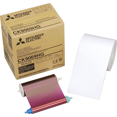 Mitsubishi 6.0" Paper Roll and Inksheet CK9069 B&H Photo