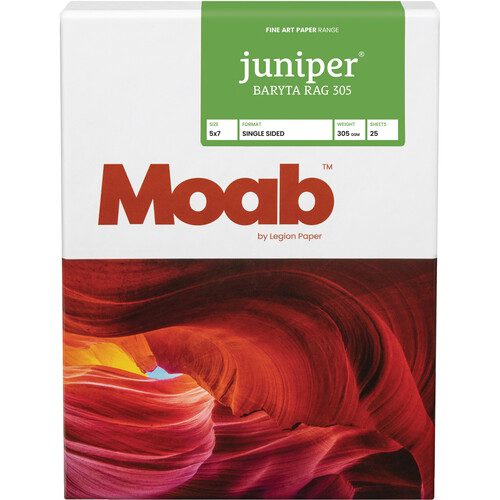 Moab Juniper Baryta Rag 305 Paper (5 x 7