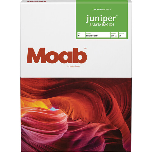 Moab Juniper Baryta Rag 305 Paper (A4 8.3 x 11.7