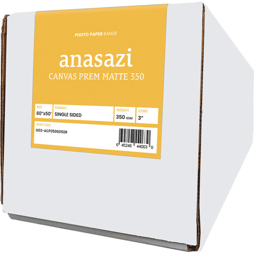 Moab Anasazi Canvas Premium Matte 350 Inkjet Photo Paper (60