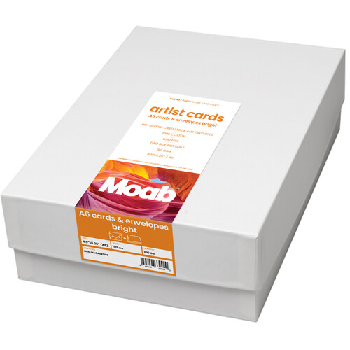 Moab Artist Cards (Bright White 4.5 x 6.25