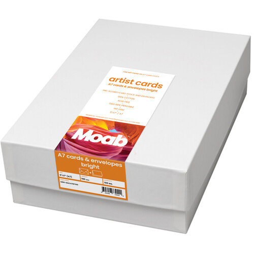 Moab Artist Cards (Bright White 5 x 7