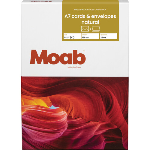 Moab Artist Cards (Natural White 5 x 7