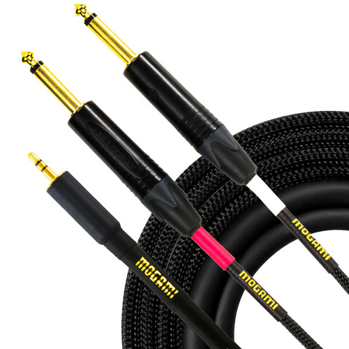 Mogami Gold 3.5mm TRS to Dual 1/4
