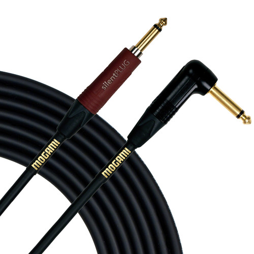 Mogami Gold Instrument Silent S-18R Cable (Straight/Right-Angle 18')