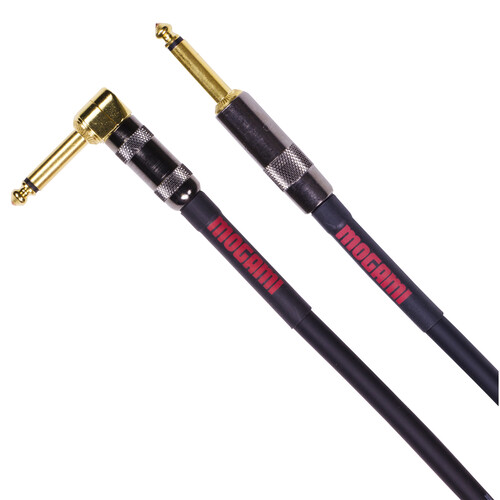 Mogami Overdrive Guitar R Electric Guitar Cable with Right-Angle to Straight 1/4