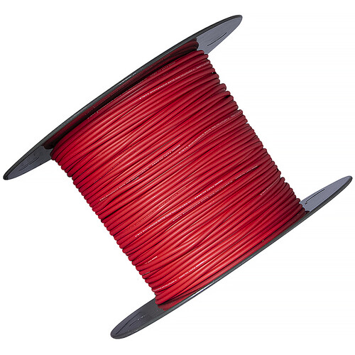 Mogami W2893 Neglex Quad Miniature Superflexible Mic Bulk Cable (Red 656')