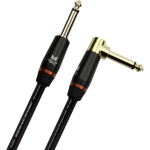 Monster Cable Prolink Bass Series Right-Angle 1/4