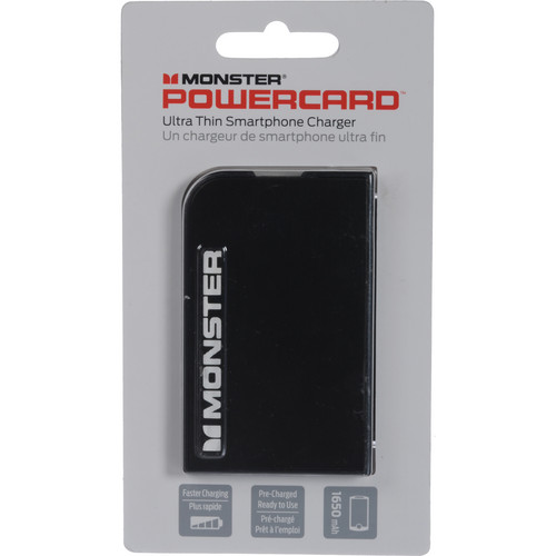 Monster PowerCard Portable Battery (Slate Black) 133330-00 B&H