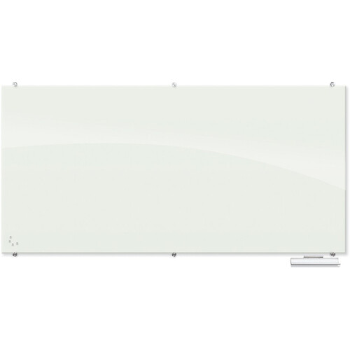 MooreCo Visionary Magnetic Glass Dry-Erase Whiteboard (White 47.2 x 94.5