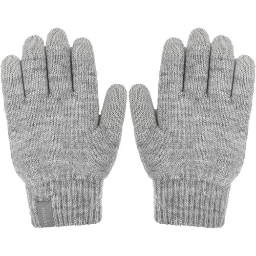 Moshi Digits Touch Screen Gloves (Light Gray Large)