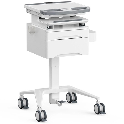 Mount-It! MedHub Mobile Workstation with Drawers