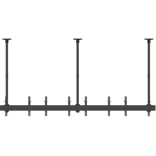 Mount-It! PRO Four-Screen Three-Pole Ceiling Mount (Side-by-Side)