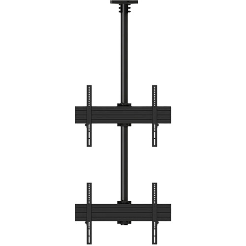 Mount-It! PRO Four-Screen Single Pole Ceiling Mount (Top-to-Bottom Back-to-Back)