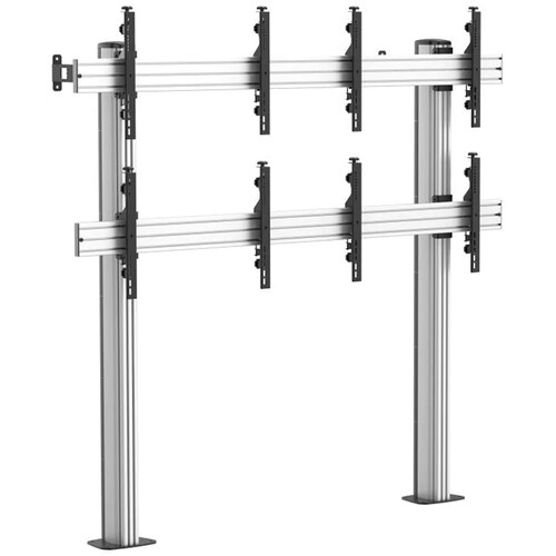Mount-It! PRO 2 x 2 Quad-Screen Video Wall with Bolt-Down Stand