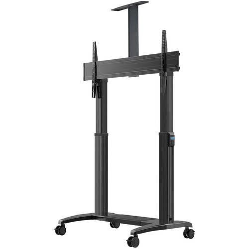 Mount-It! Heavy-Duty XXL Motorized Height-Adjustable AV Cart for Interactive Touchscreens