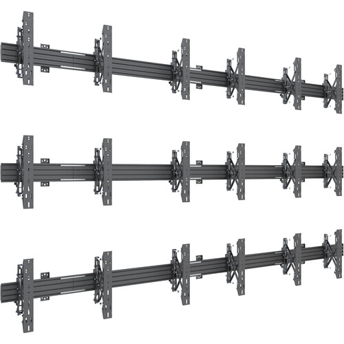 Mount-It! PRO 3 x 3 Video Wall Mount with Push-In Pop-Out Brackets