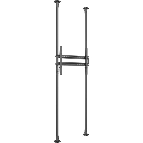 Mount-It! PRO Single-Screen Dual-Pole Heavy-Duty Floor-to-Ceiling Mount