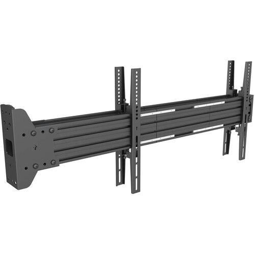 Mount-It! PRO Single-Point Dual-Screen Horizontal Wall Mount for 32-65
