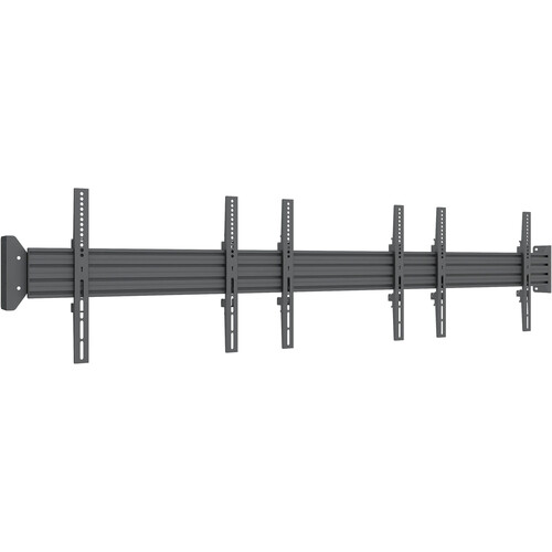 Mount-It! Dual-Point Three-Screen Side-By-Side Wall Mount