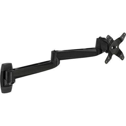 Mount-It! CLiX Series Full-Motion Single Monitor Wall Mount (Black)