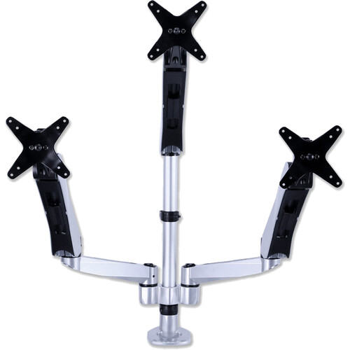 Mount-It! CLiX Series Full-Motion Triple Pyramid Monitor Desk Mount