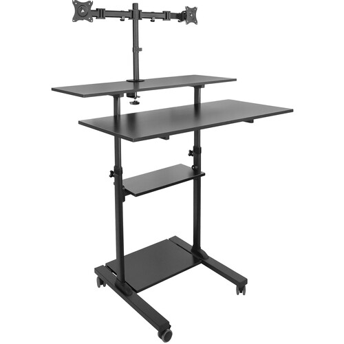 Mount-It! Height-Adjustable Rolling Stan