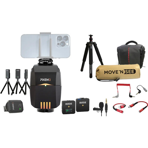 MOVE'N SEE PIXEM 2 Robot Cameraman Speaker Bundle