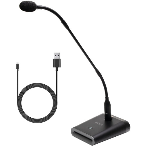 Movo Photo GM-5 Cardioid USB Gooseneck Microphone (18