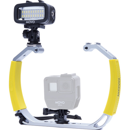 Movo Photo XL Underwater Diving Rig Bundle with Rechargeable LED Light for GoPro