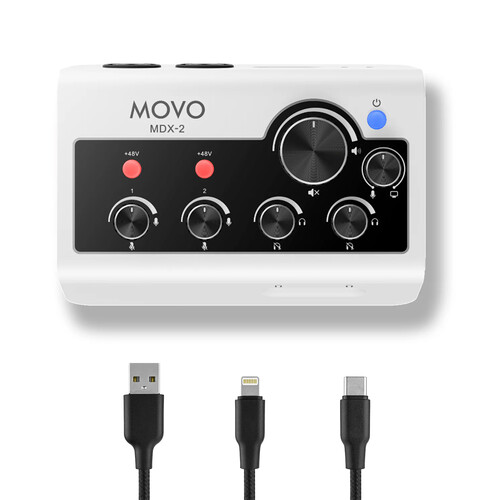 Movo Photo MDX-2 Portable Audio Interface for Smart Devices