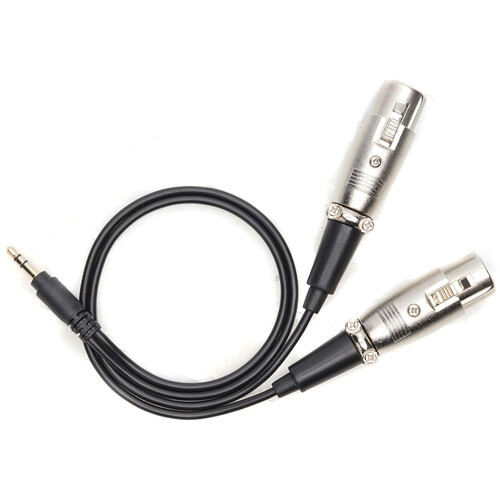 Movo Photo TCB7 Dual XLR 3-Pin Female to 3.5mm TRS Male Adapter Cable (16