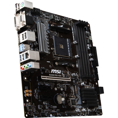 MSI B450M PRO-VDH AM4 Micro-ATX Motherboard B450M PRO-VDH B&H