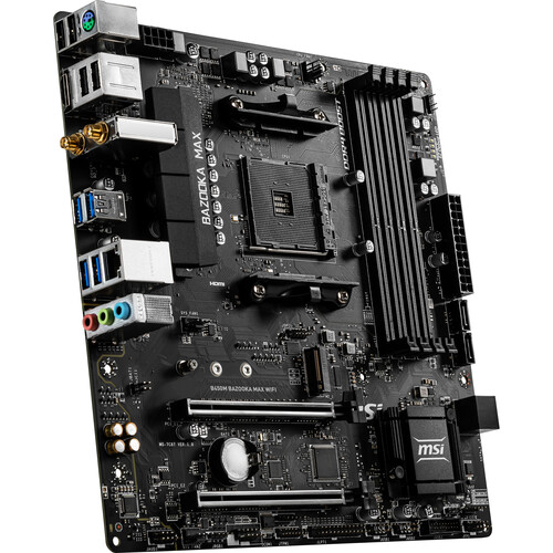 MSI B450M Bazooka Max Wifi AM4 MicroATX Motherboard B450MBMAXWI