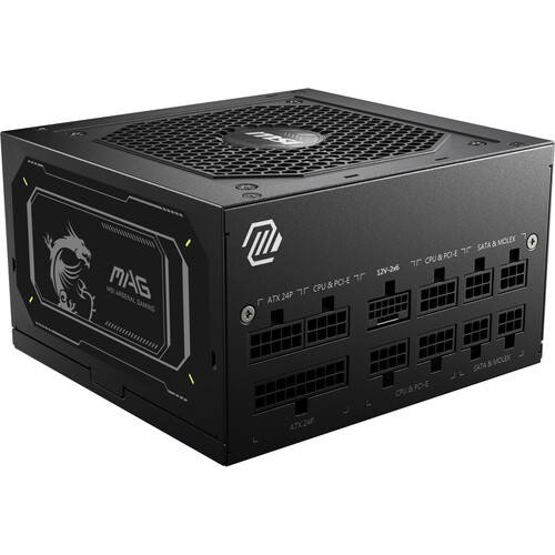 MSI MAG A750GL PCIE5 II 750W 80 PLUS Gold Modular Power Supply