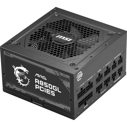 MSI MAG A850GL PCIE5 850W 80 Plus Modular Power Supply