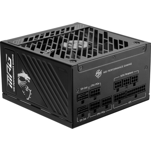 MSI MPG A1250GS PCIE5 1250W 80 PLUS Gold Modular Power Supply