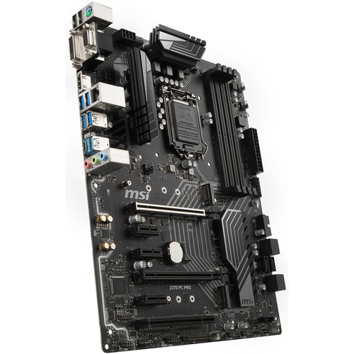 MSI Z370 PC Pro LGA 1151 ATX Motherboard Z370 PC PRO B&H Photo