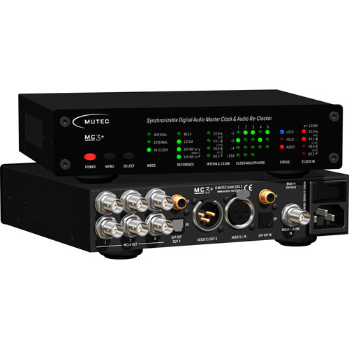 Mutec MC3+ Audio 1G-Clock Re-Clocker Ultralow Jitter Master Clock (Black)