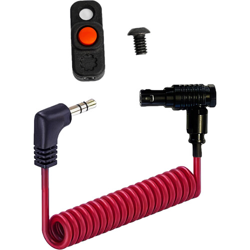 MUTINY Bolt-On V2 Micro R/S Button for Select RED and Arri Cameras (Coiled Red)