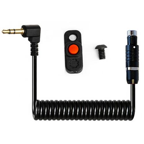 MUTINY Bolt-On V2 Micro R/S Button for Select RED and ARRI Cameras (Coiled Black)