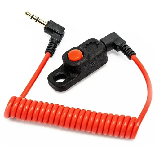 MUTINY Bolt-On V2 Micro R/S Button for Fujifilm Cameras (Coiled 3.5mm Red)