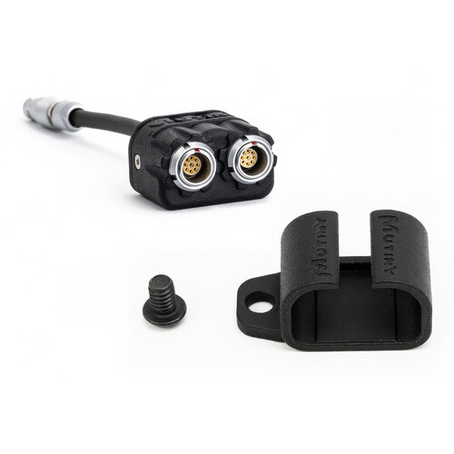MUTINY EXT 9 Split Adapter with Dual Right-Angle Pigtail Cable & Bracket for RED Cameras