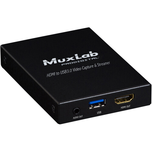 MuxLab HDMI to USB 3.0 Video Capture & Streamer 500467 B&H