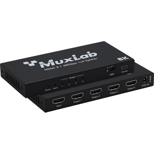 MuxLab HDMI 2.1 48 Gb/s 1 x 4 Splitter