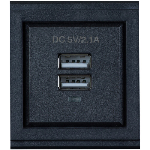 MuxLab Dual USB-A Charger Module (5 VDC 2.1A)